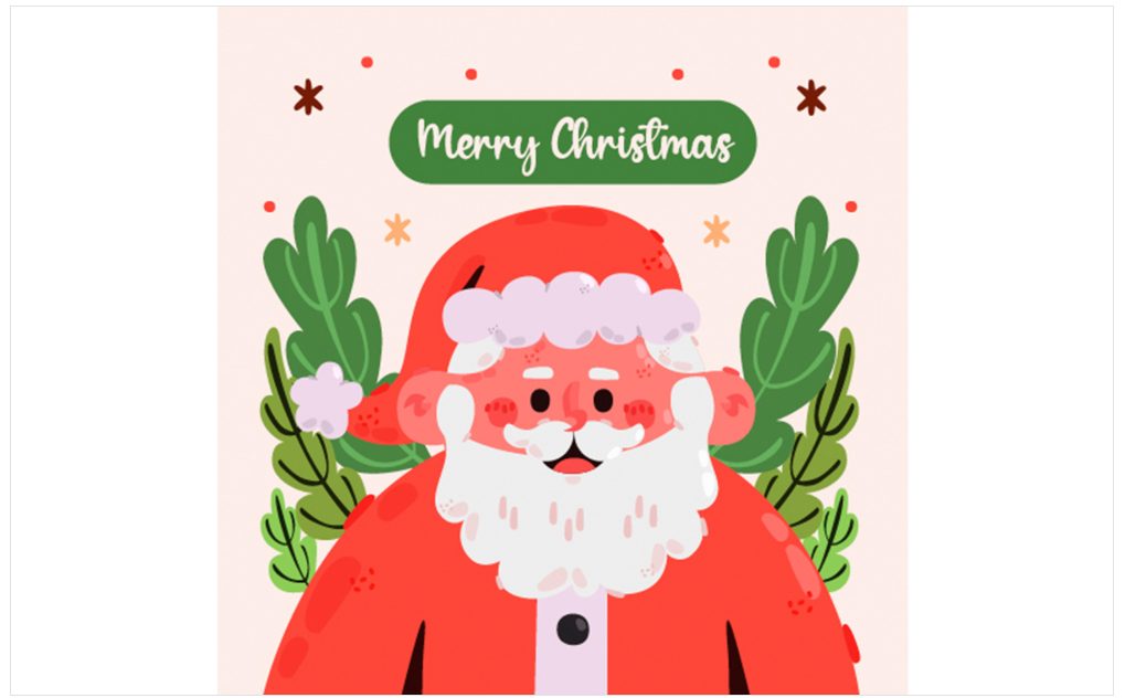 Image | cute creative christmas vector illustrations | entheosweb Image