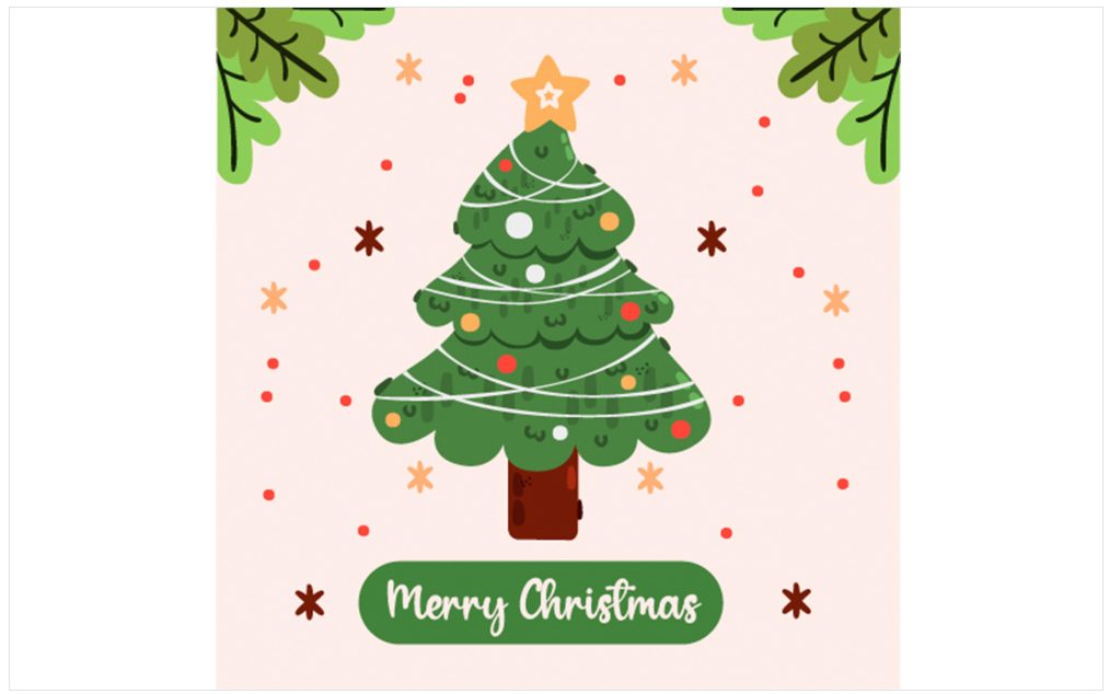 Image | cute creative christmas vector illustrations | entheosweb Image