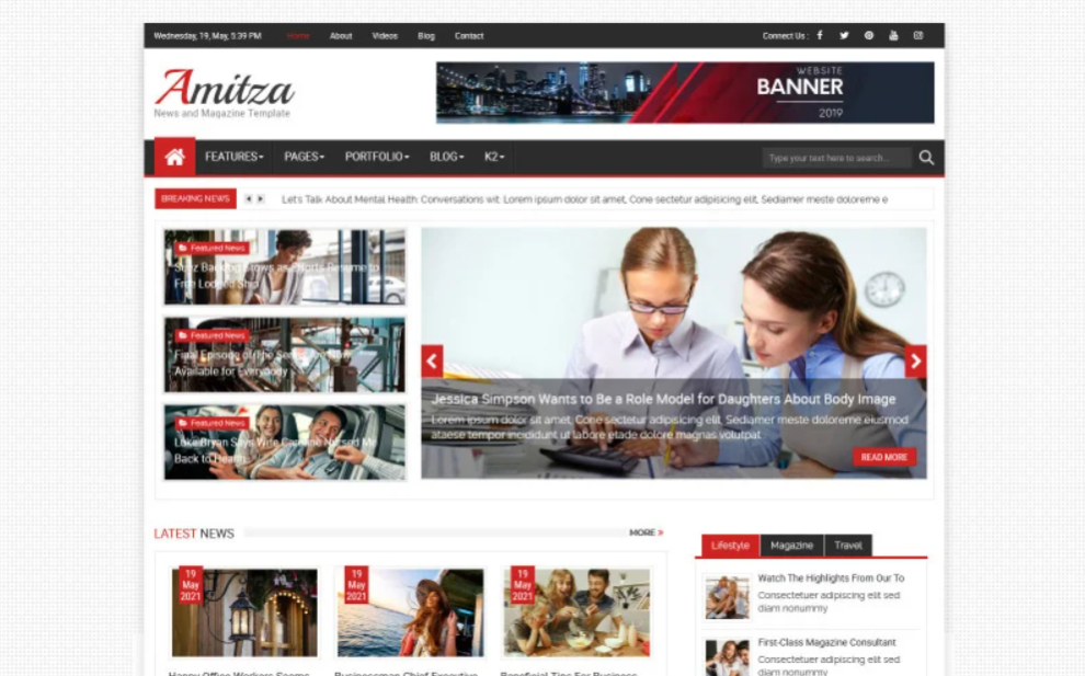 Amitza | templatemonster black friday sale brings everything at lower prices top 8 templates with up to 50 off | entheosweb Amitza news and magazine joomla 4 and joomla 3 template