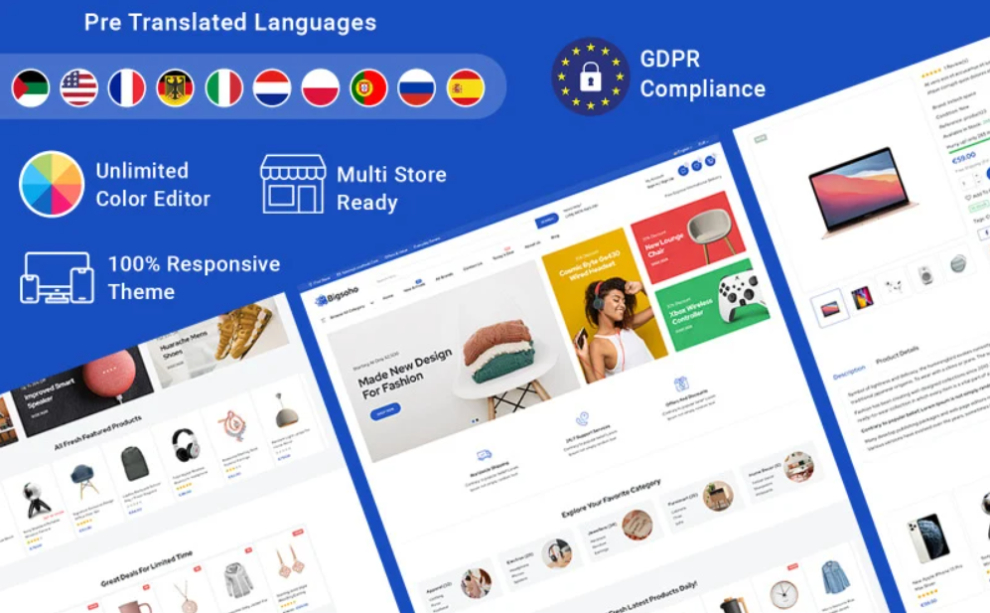 Bigsoho | templatemonster black friday sale brings everything at lower prices top 8 templates with up to 50 off | entheosweb Bigsoho multipurpose mega store prestashop responsive theme