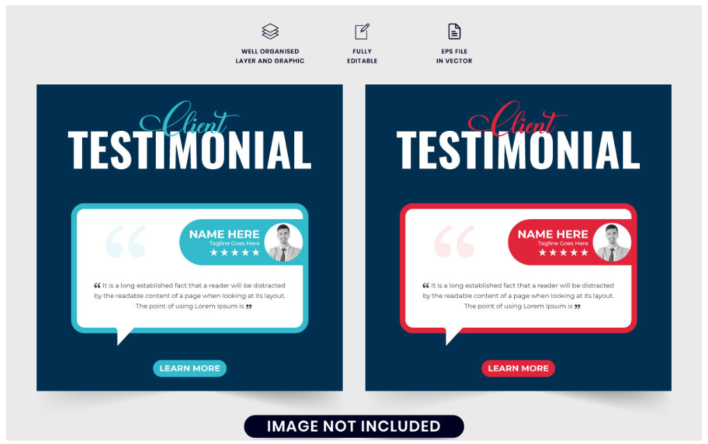 Image | creative testimonial graphic design ideas | entheosweb Image