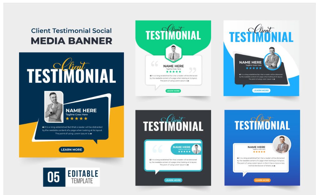 Image | creative testimonial graphic design ideas | entheosweb Image