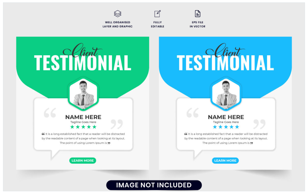 Image | creative testimonial graphic design ideas | entheosweb Image