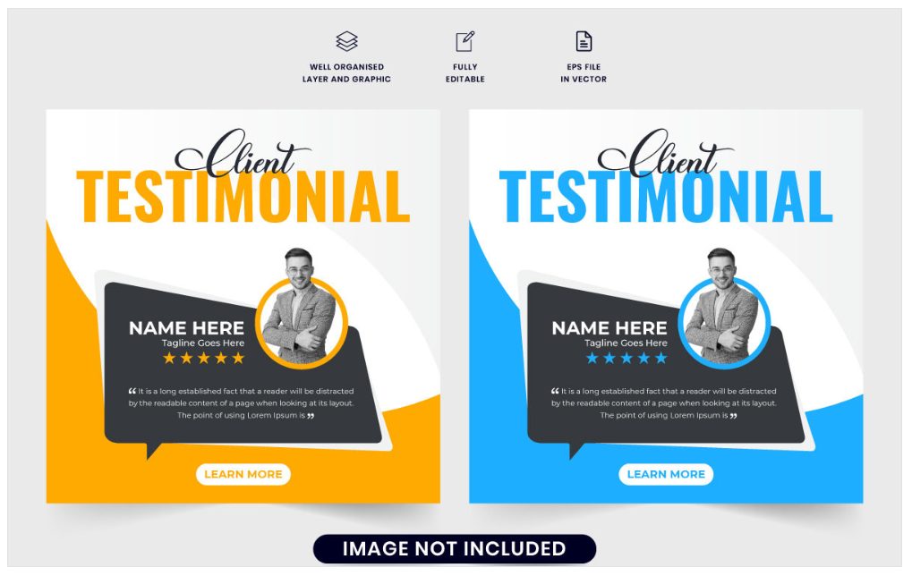 Image | creative testimonial graphic design ideas | entheosweb Image