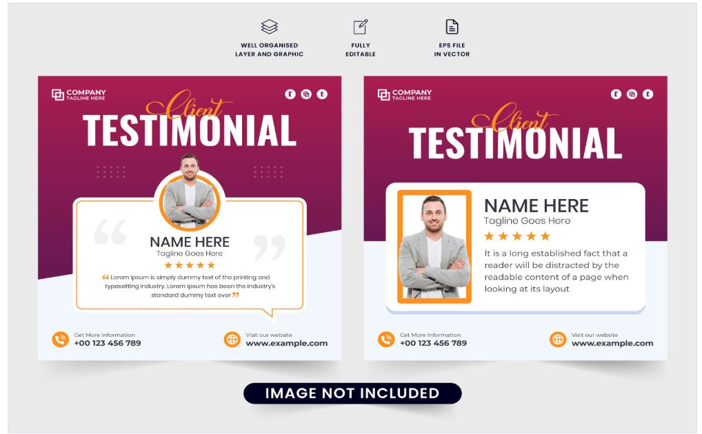 Image | creative testimonial graphic design ideas | entheosweb Image