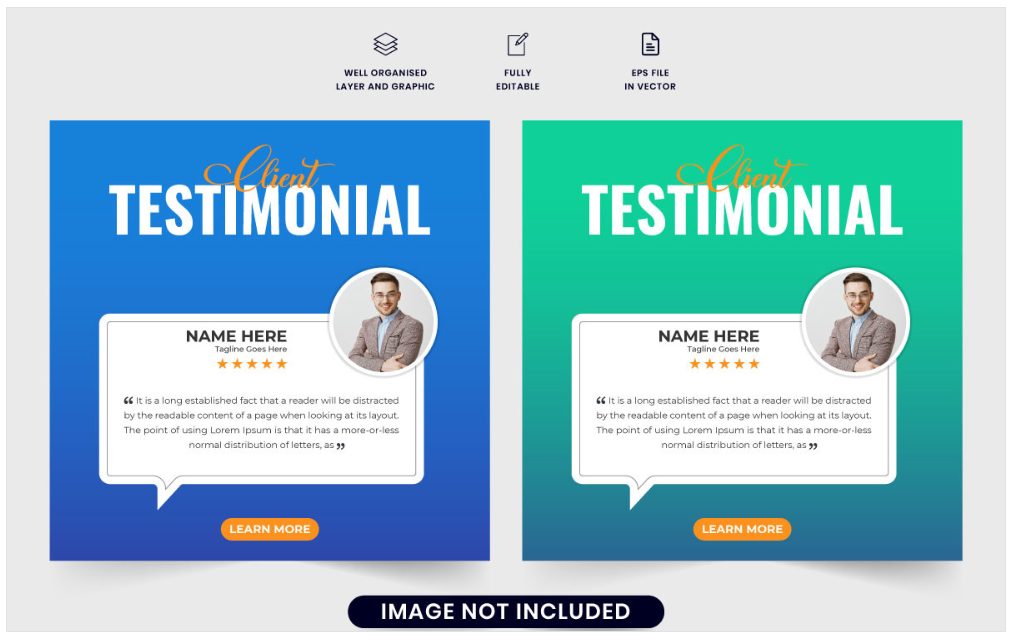 Image | creative testimonial graphic design ideas | entheosweb Image