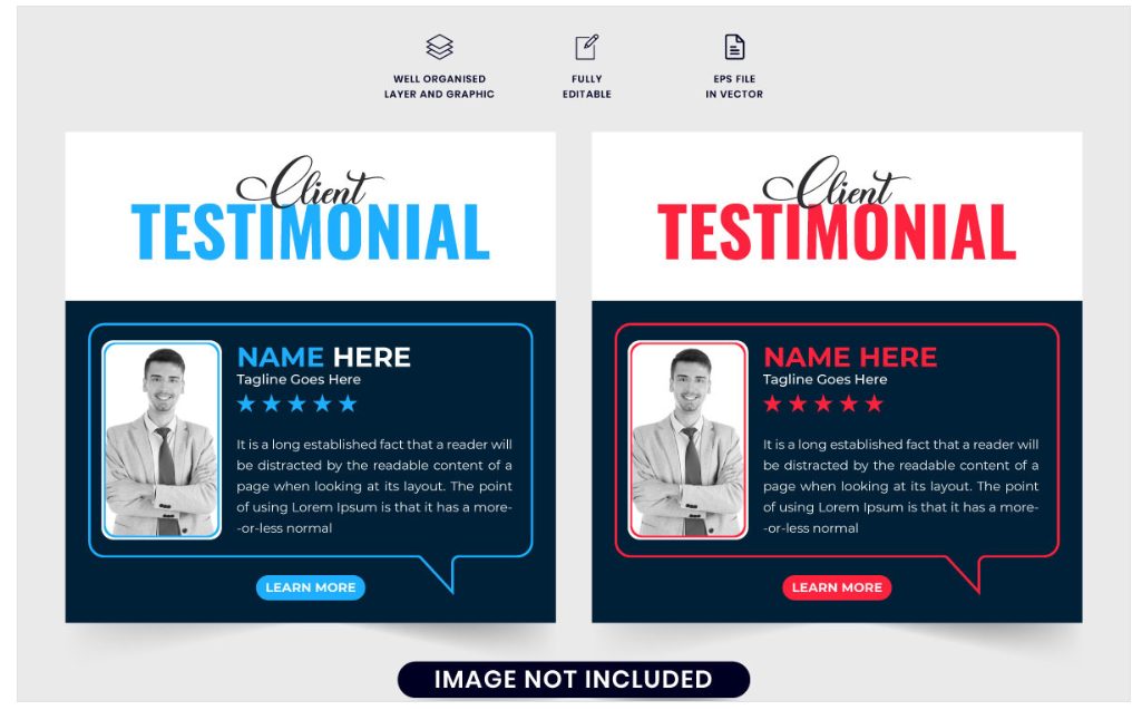 Image | creative testimonial graphic design ideas | entheosweb Image