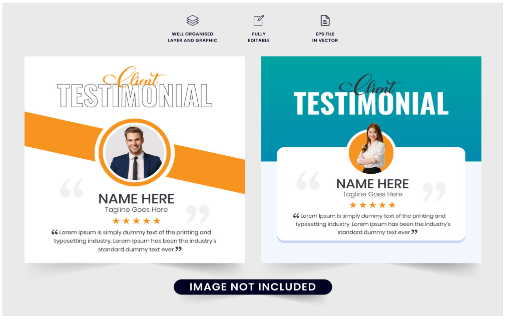 Image | creative testimonial graphic design ideas | entheosweb Image