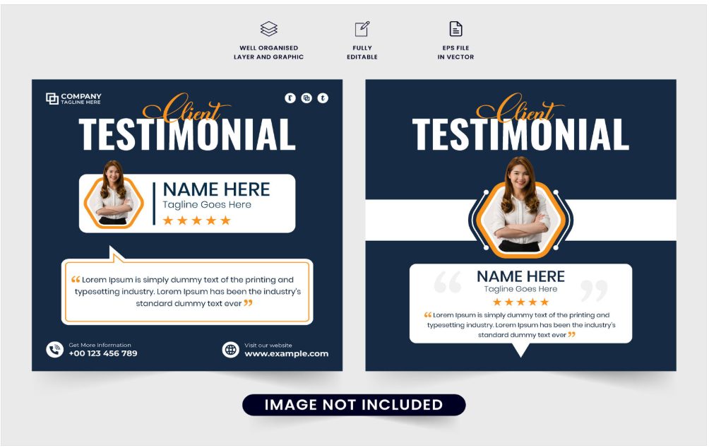 Image | creative testimonial graphic design ideas | entheosweb Image