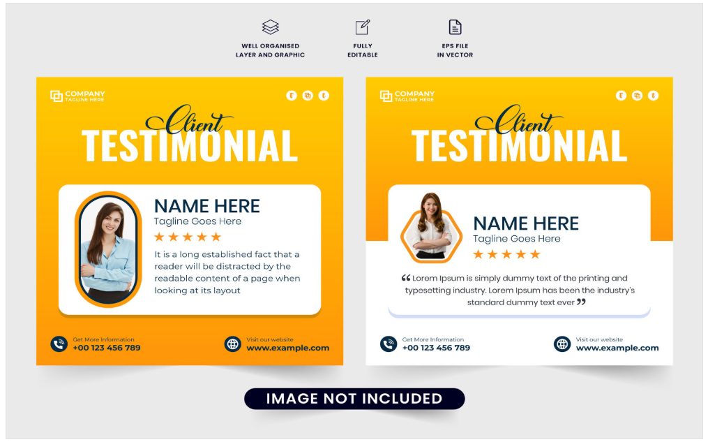 Image | creative testimonial graphic design ideas | entheosweb Image