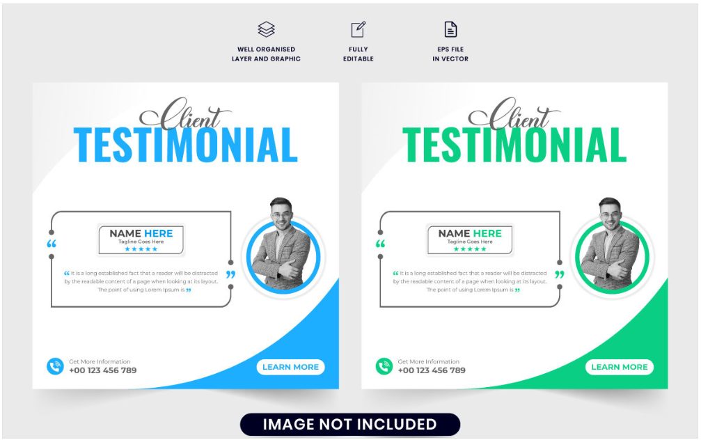 Image | creative testimonial graphic design ideas | entheosweb Image