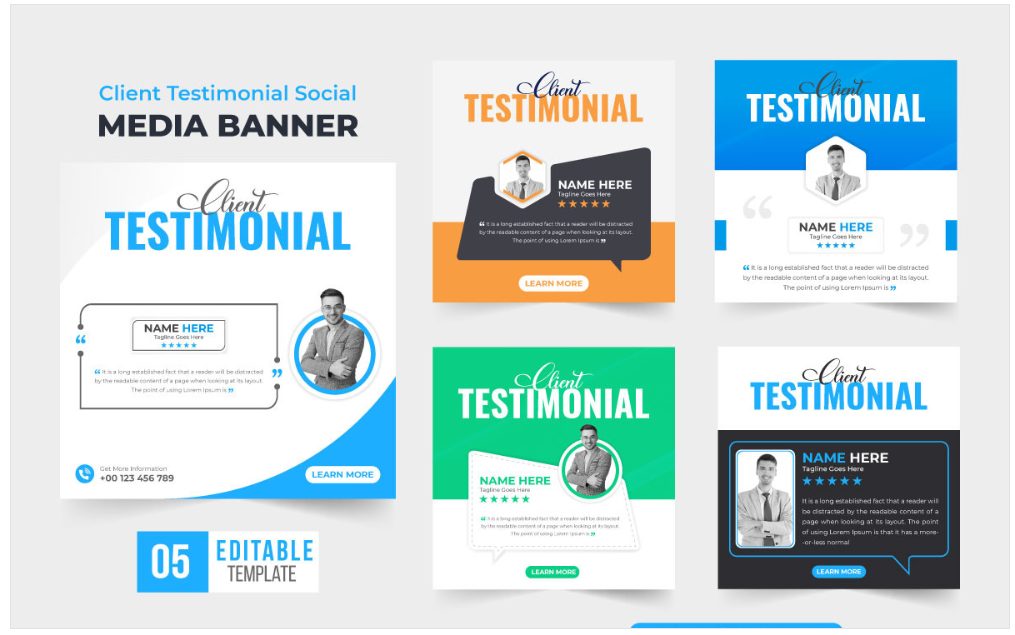 Image | creative testimonial graphic design ideas | entheosweb Image