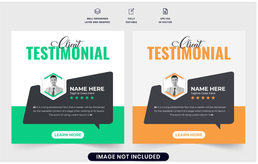 Image | creative testimonial graphic design ideas | entheosweb Image