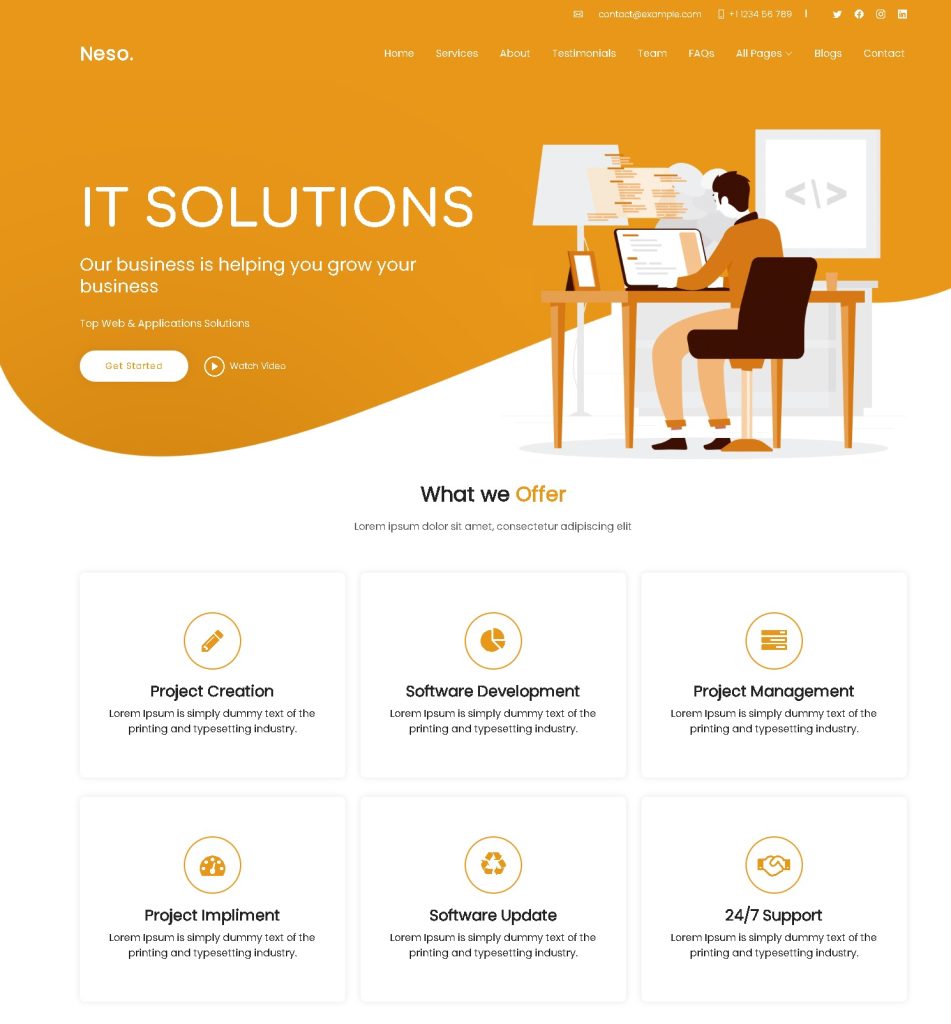 Creative 3D Website Template Designs | EntheosWeb