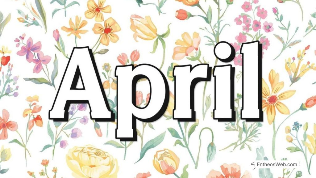 April desktop wallpaper floral background