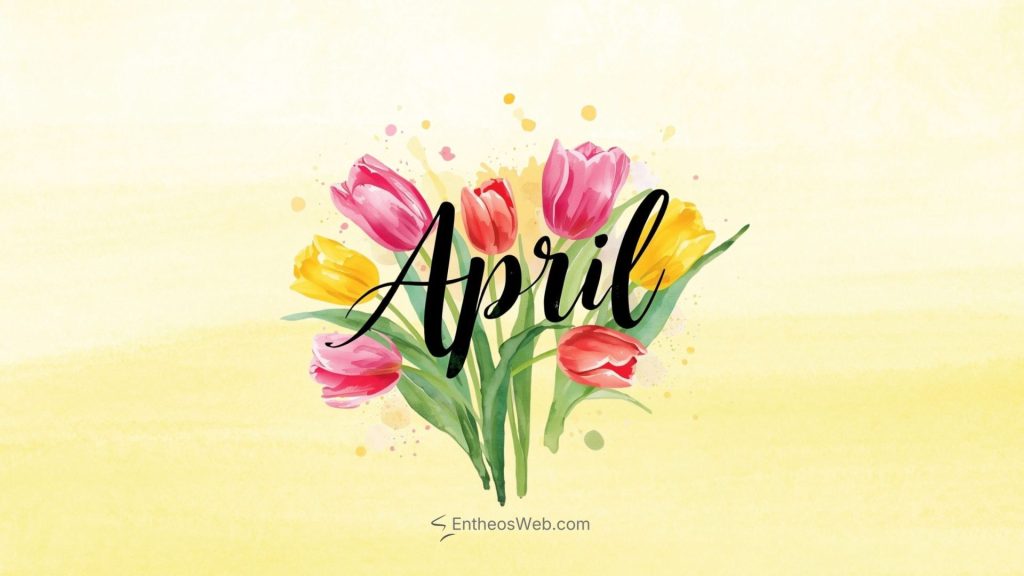 April desktop wallpaper tulips