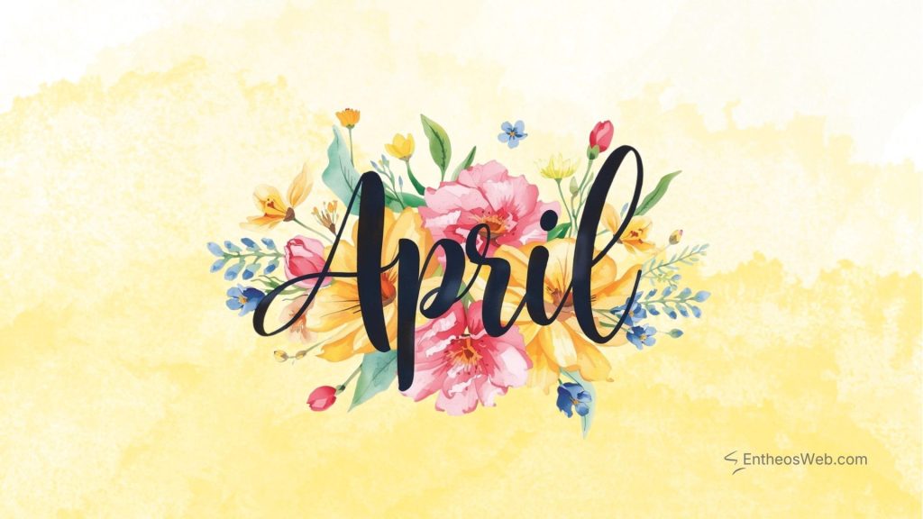 April floral desktop wallpaper