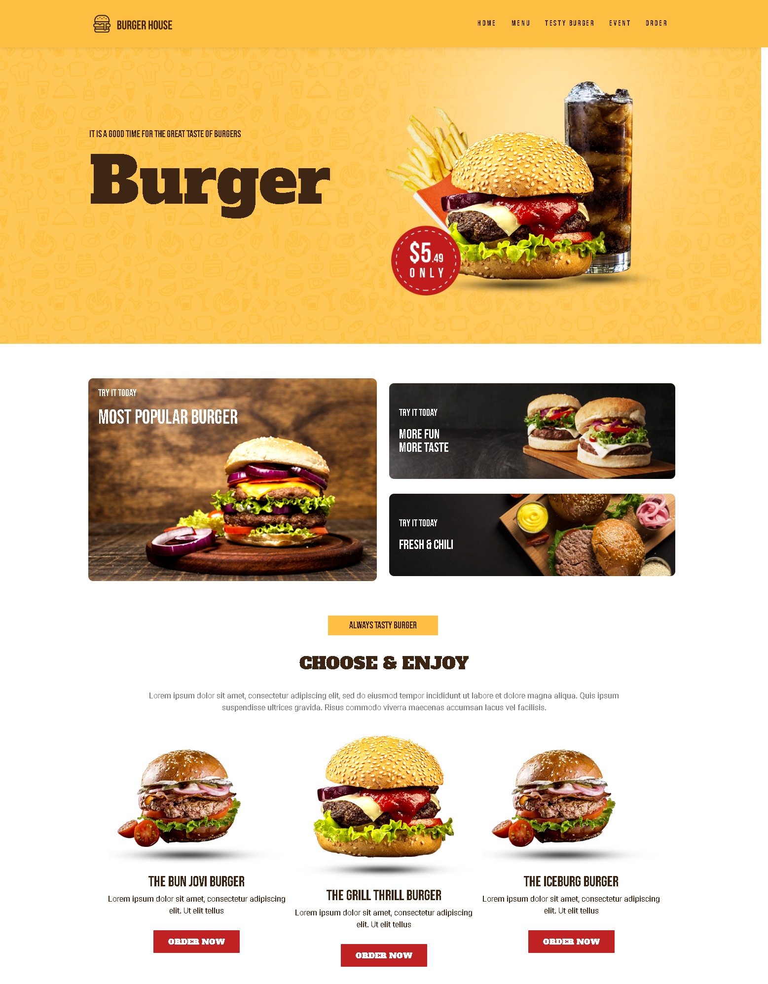Burger house   food burger restaurant wordpress theme