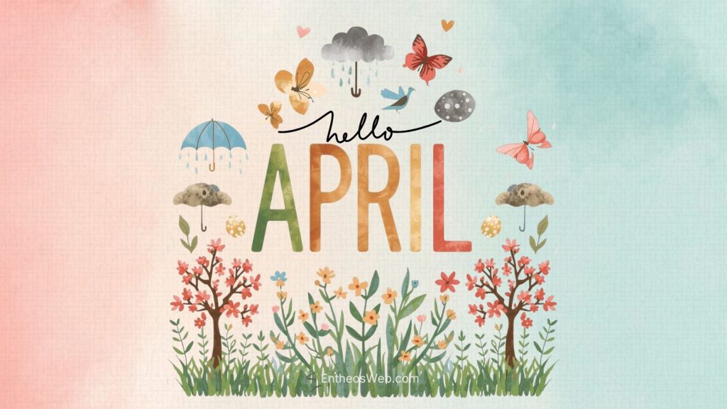 Hello april desktop wallpaper