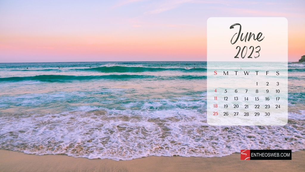 June Calendar Desktop Wallpaper Background for 2026 | EntheosWeb