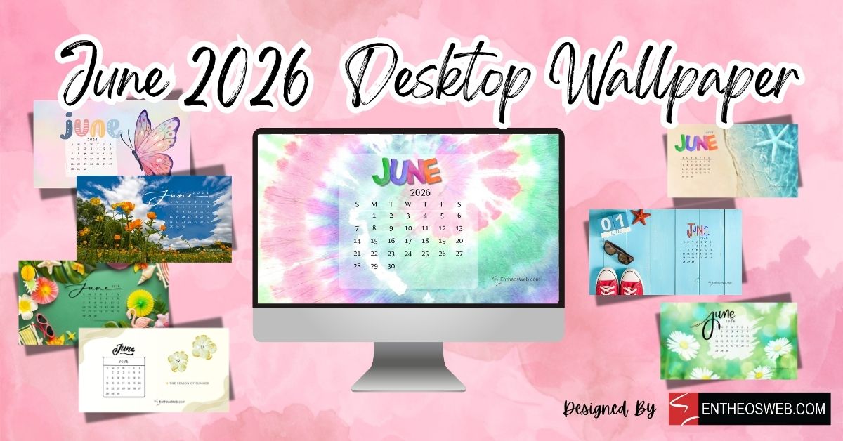 June 2026 Calendar Desktop Wallpaper