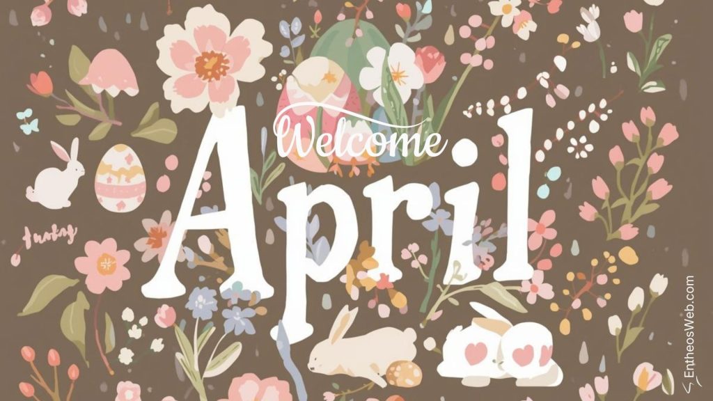 Welcome april desktop wallpaper easte and spring
