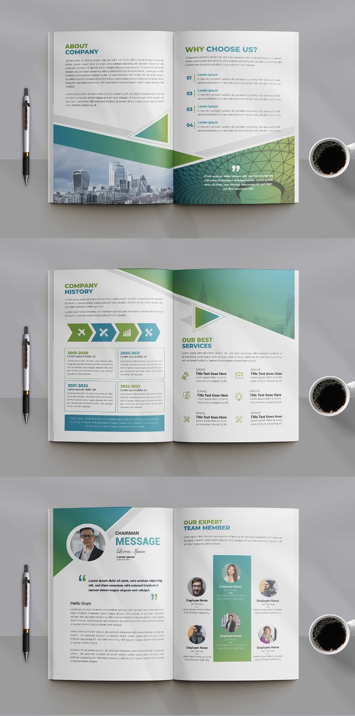 Modern brochure design templates