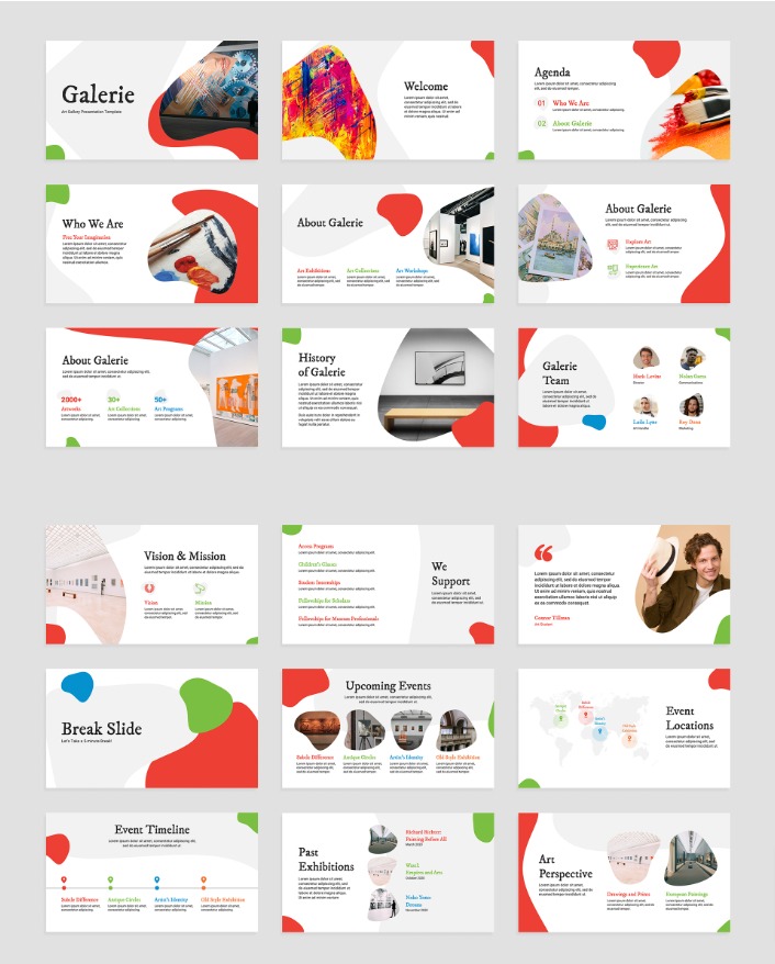 Galerie   art gallery presentation keynote template