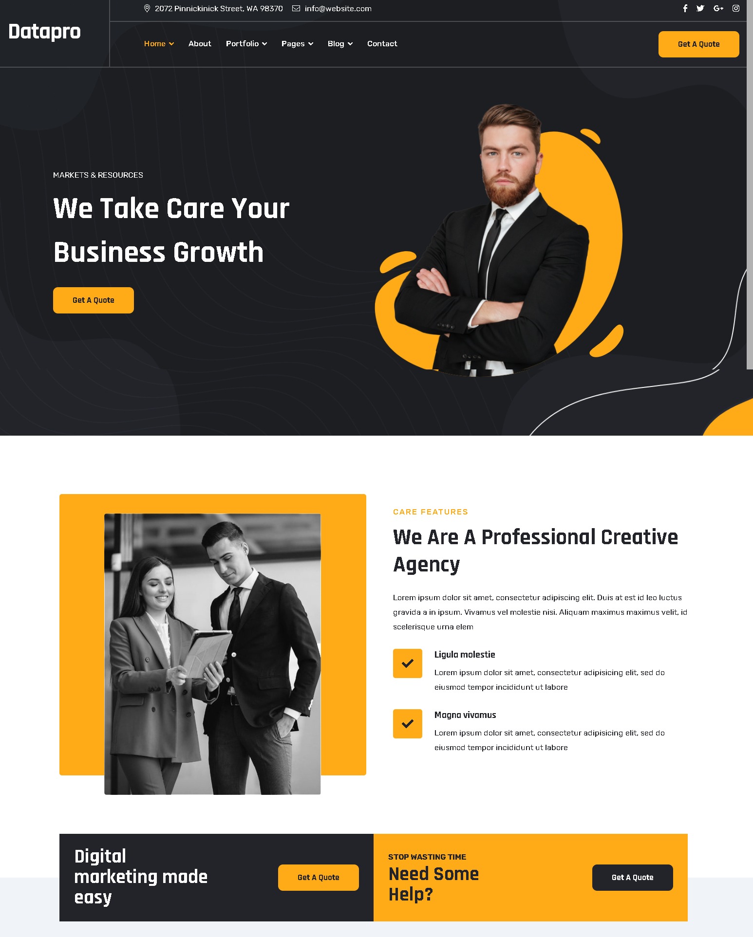 Datapro   creative agency joomla 4 template