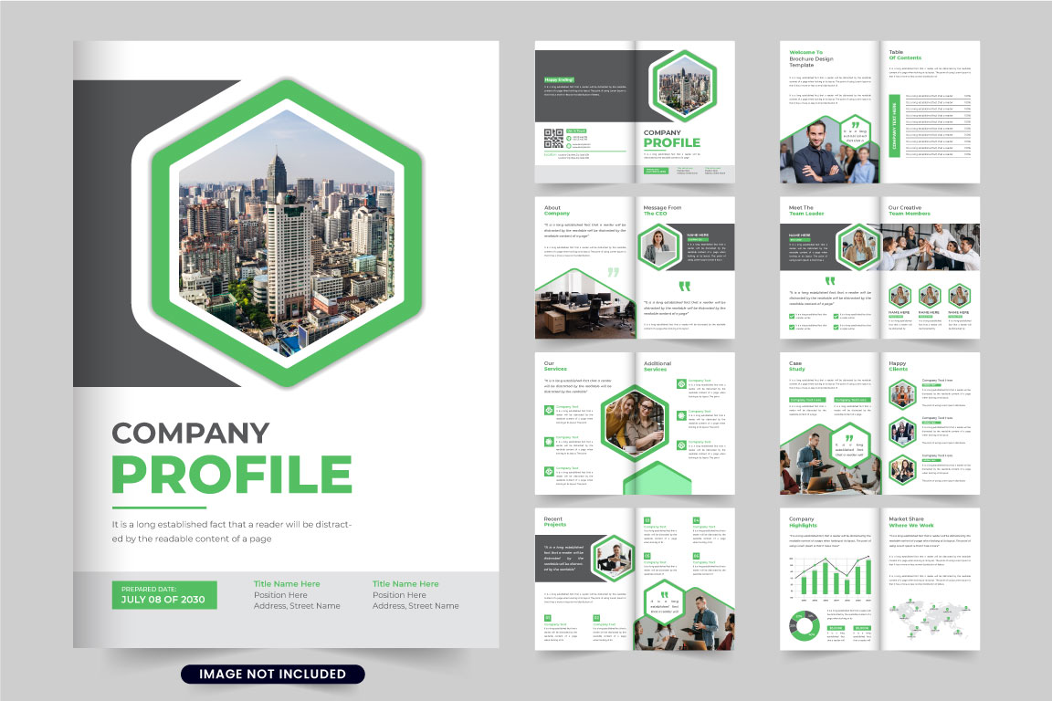 Image 10 | Company Profile Brochure Design Templates | Entheosweb Corporate business magazine template