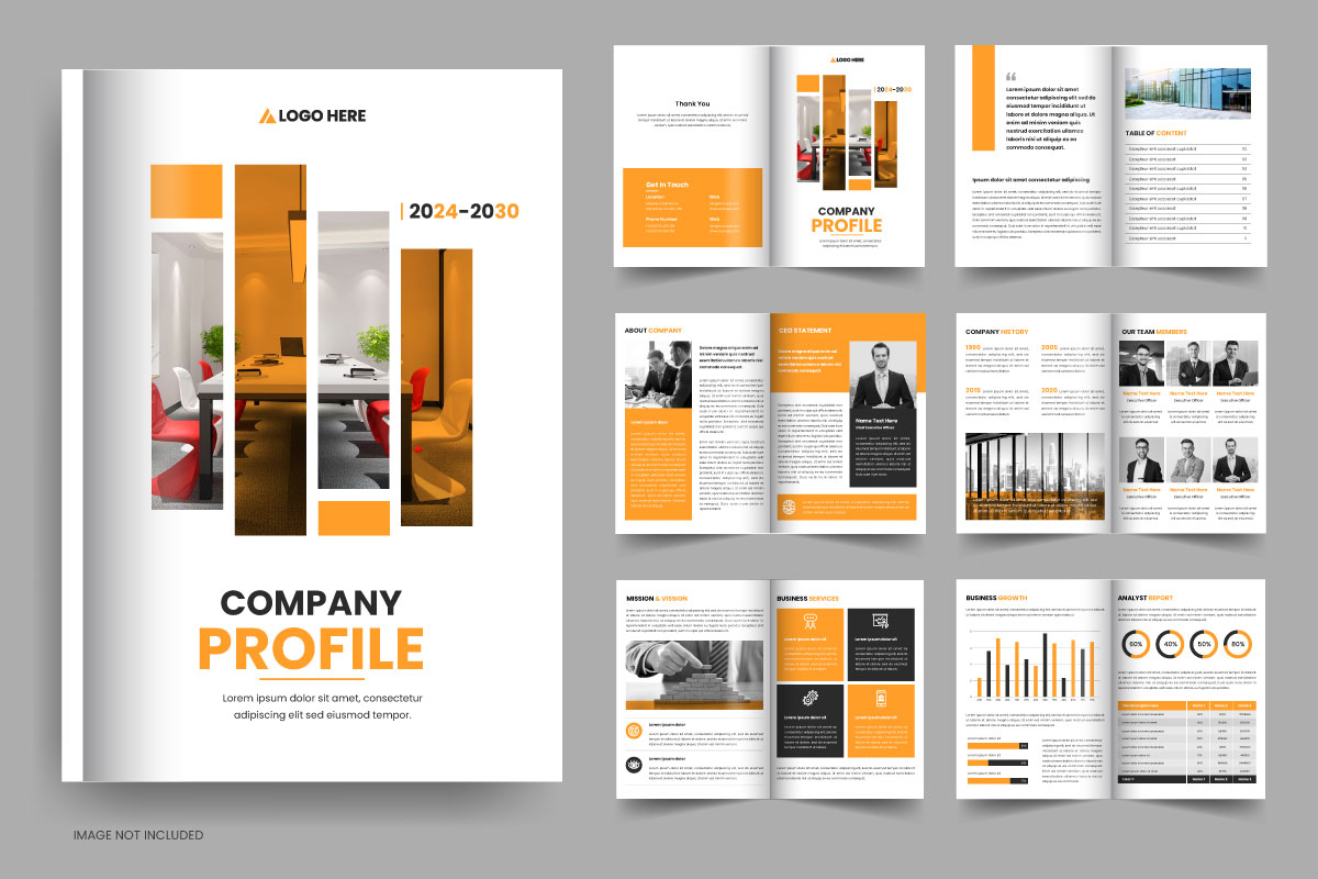 Image 5 | Company Profile Brochure Design Templates | Entheosweb Corporate company profile business brochure template