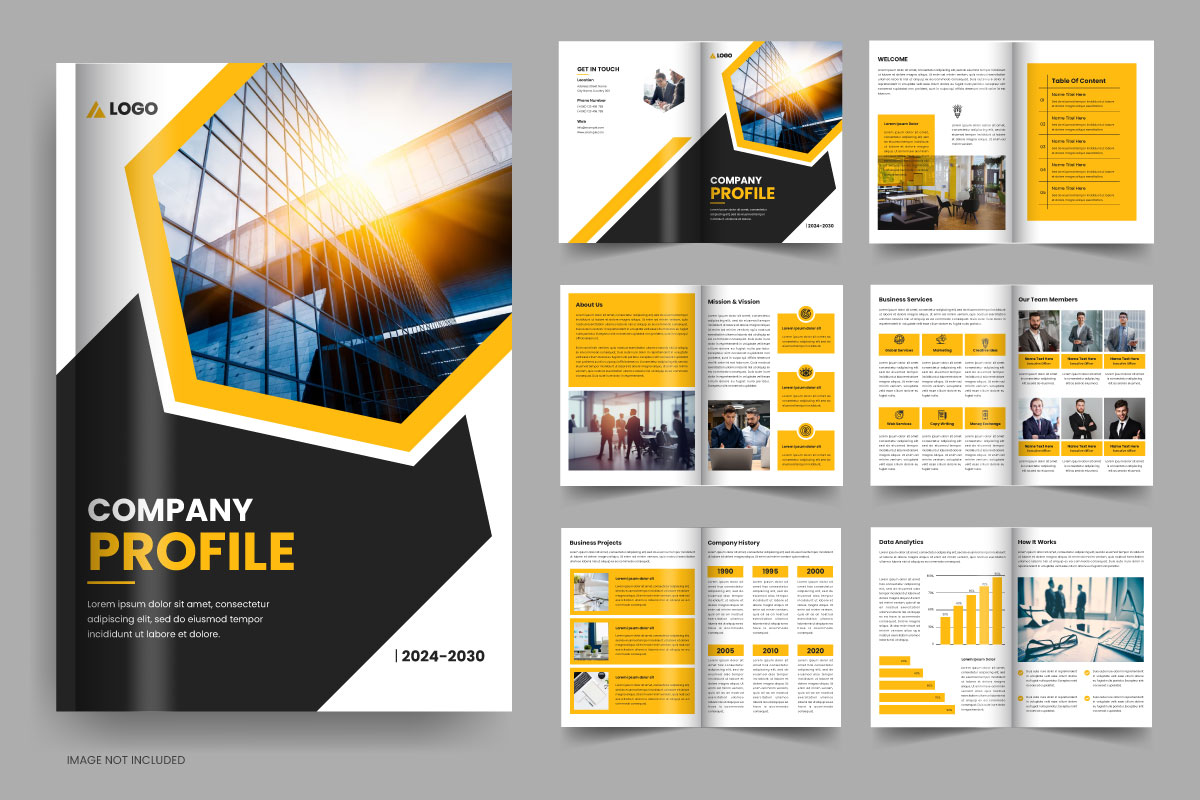 Image 7 | Company Profile Brochure Design Templates | Entheosweb Business company profile brochure template design