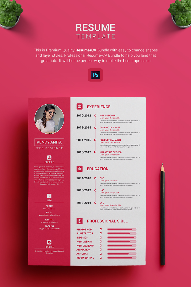 Image 2 | Creative Resume Cv Templates | Entheosweb Andy cv resume template