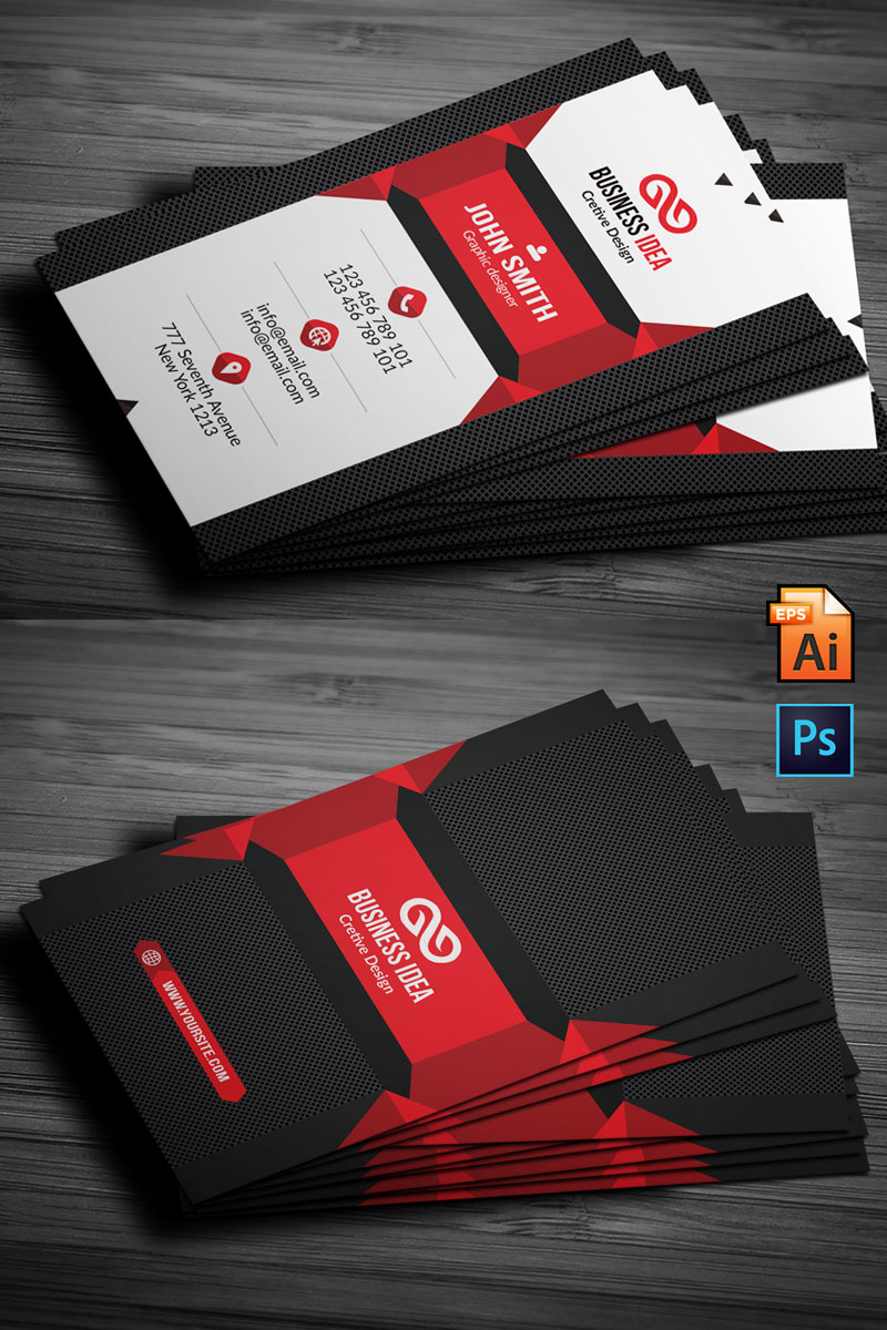 Professional business card   corporate identity template