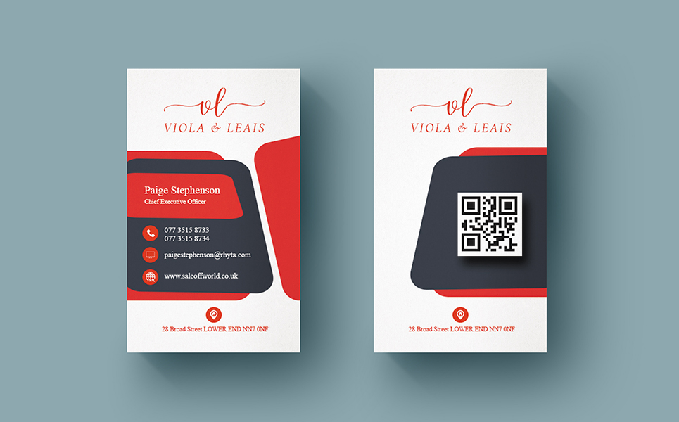 White business card   corporate identity template