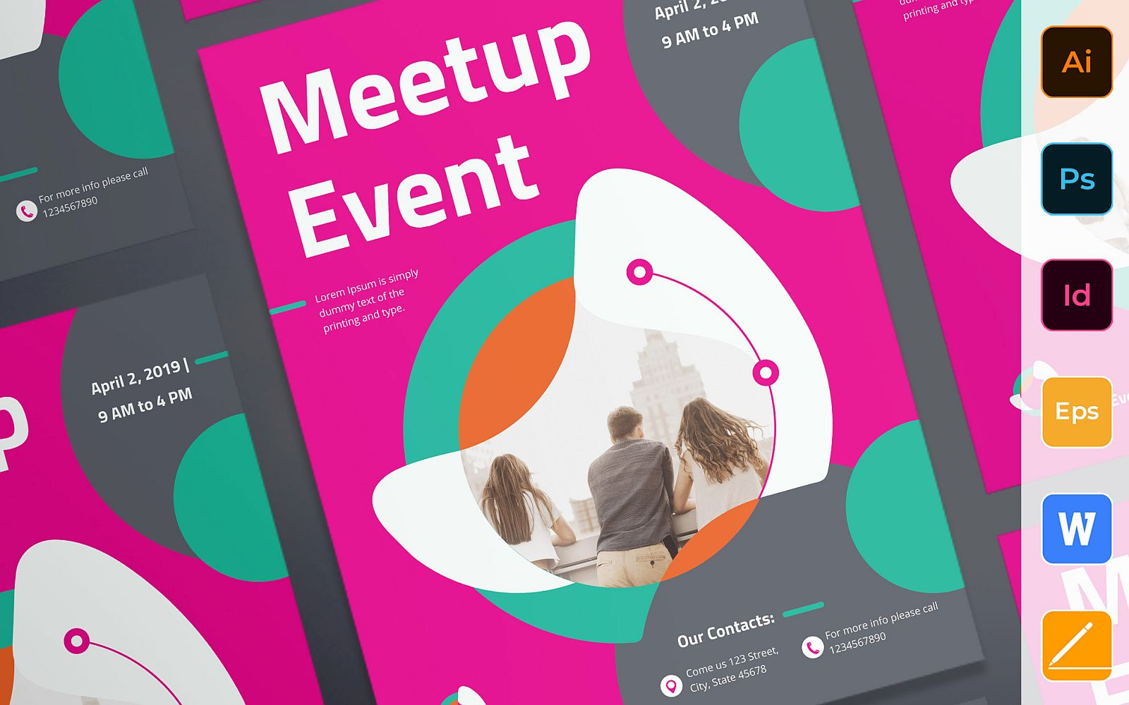 Image 31 | Creative Flyer Design Templates | Entheosweb Multipurpose meetup event poster corporate identity template