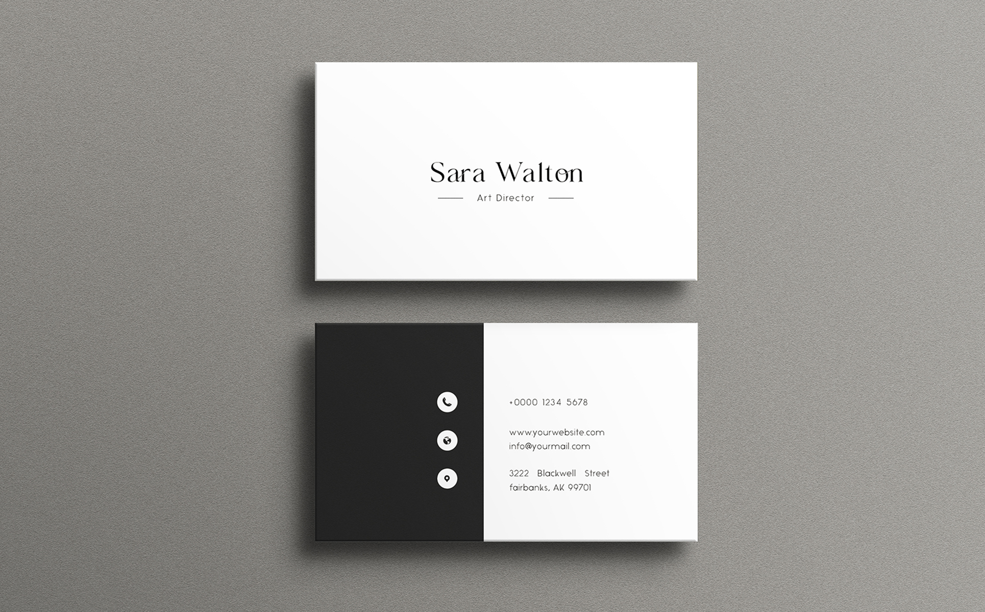 Image 7 | Creative Black White Business Card Design Templates | Entheosweb Httpsshop Entheosweb Comcorporate identity type305738 Html