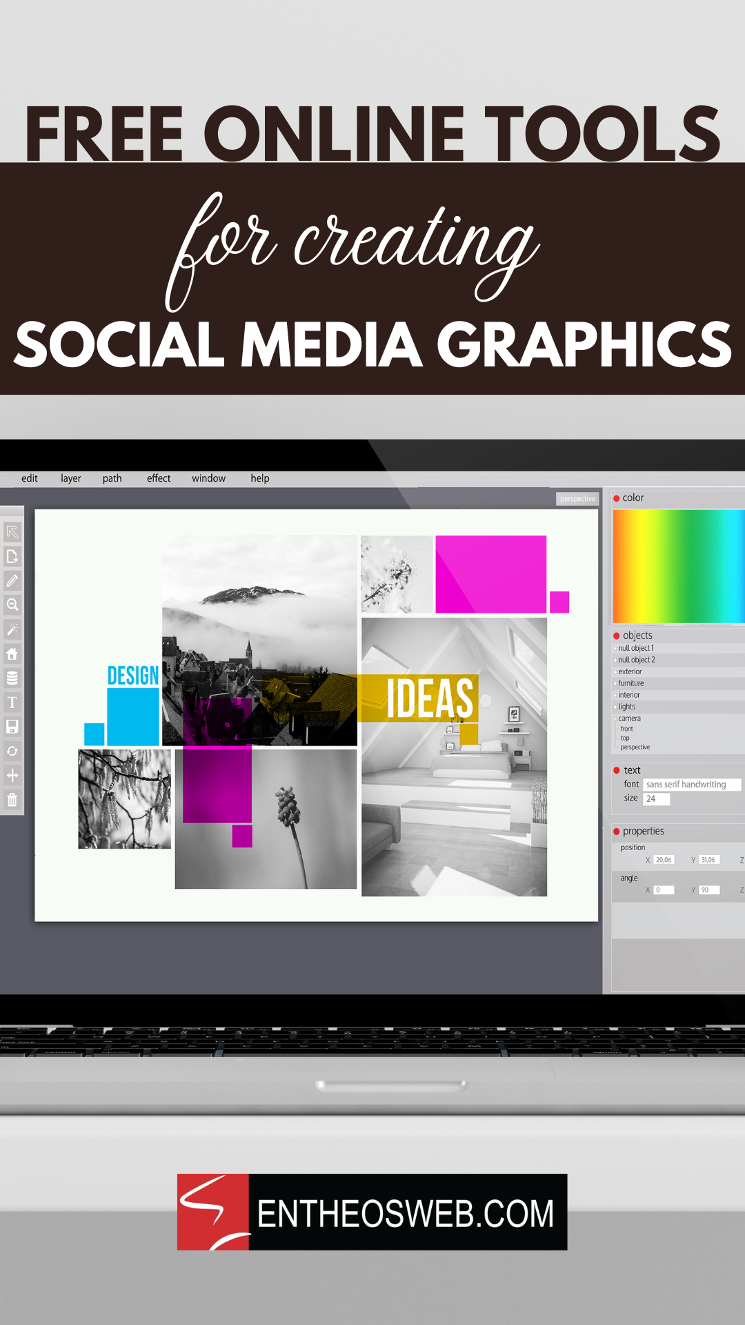 Free tools for creating social media graphics online