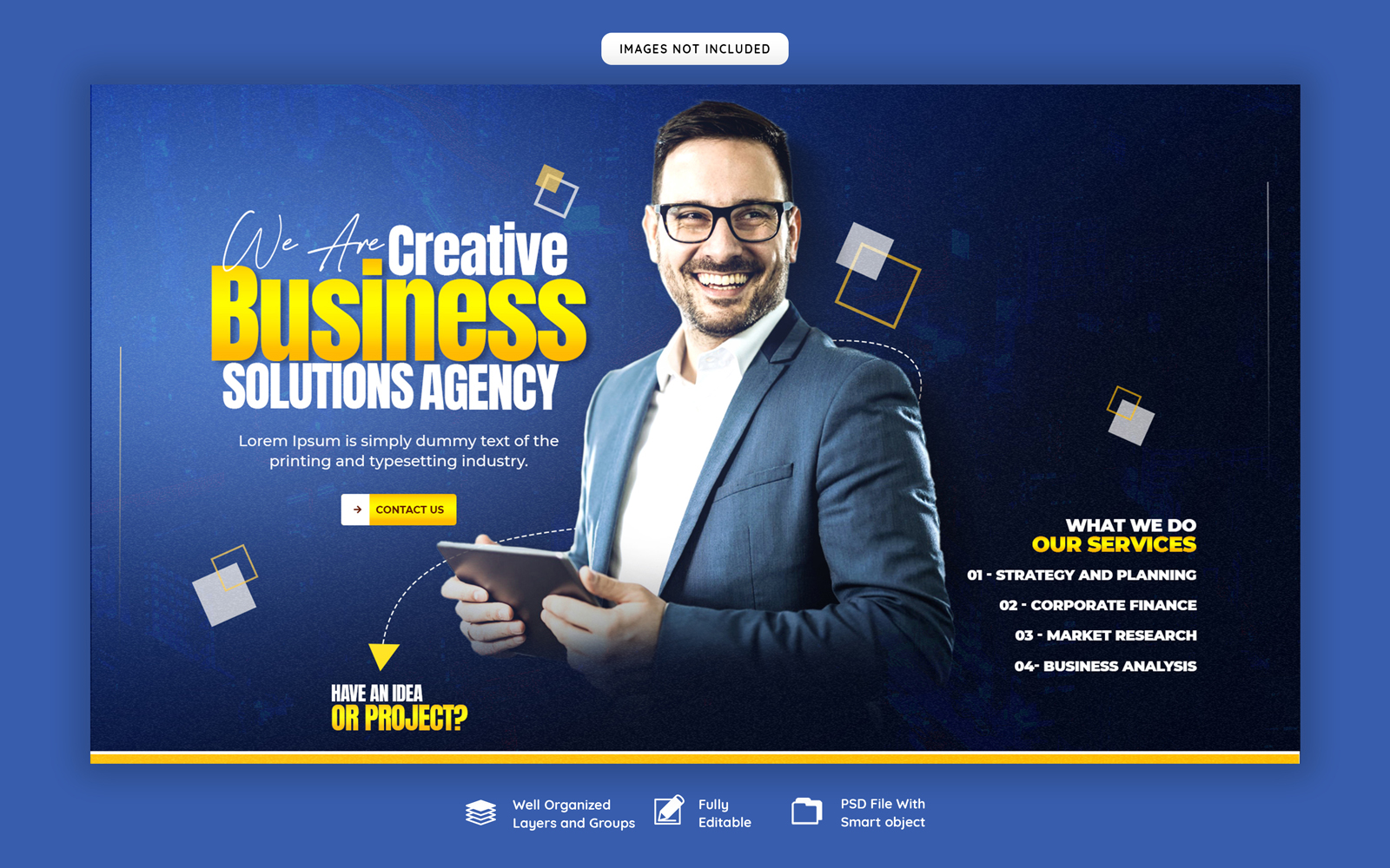 Digital marketing agency and corporate social media banner templates
