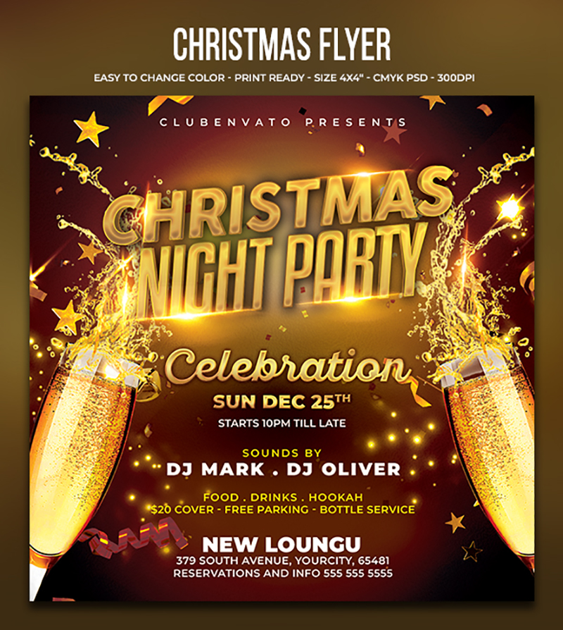 Christmas night party celebration