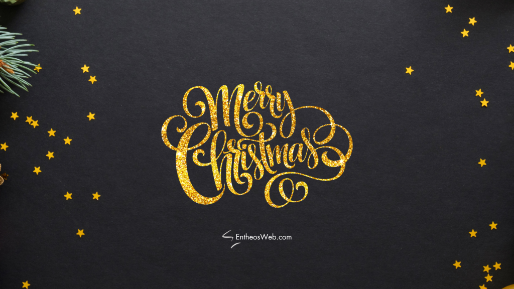Merry christmas wallpaper background   black and gold