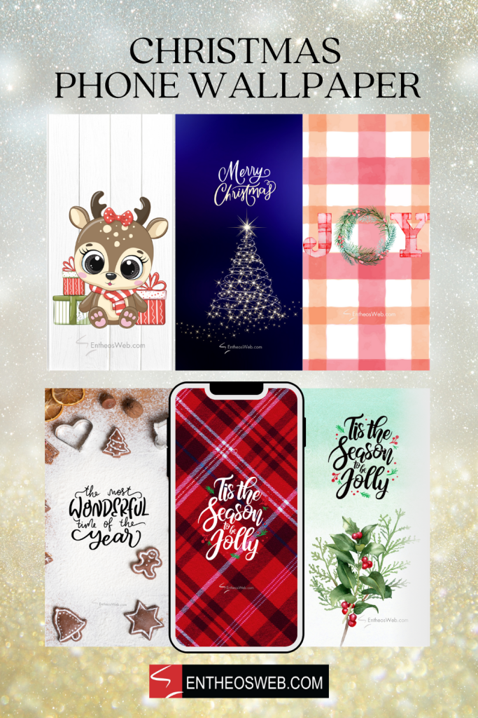 Christmas phone wallpaper pinterest pin