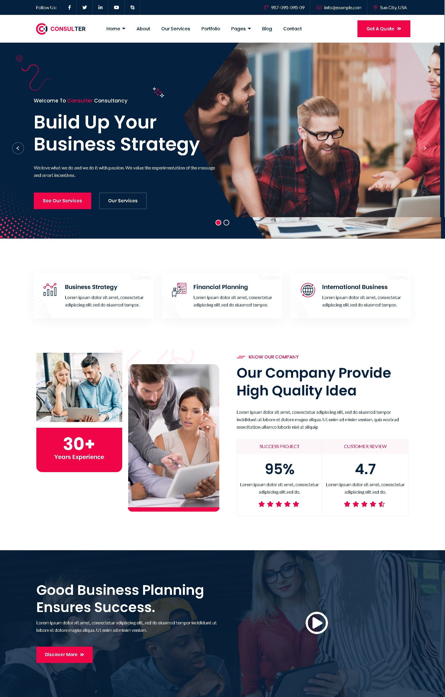 Consulter  business consulting wordpress theme