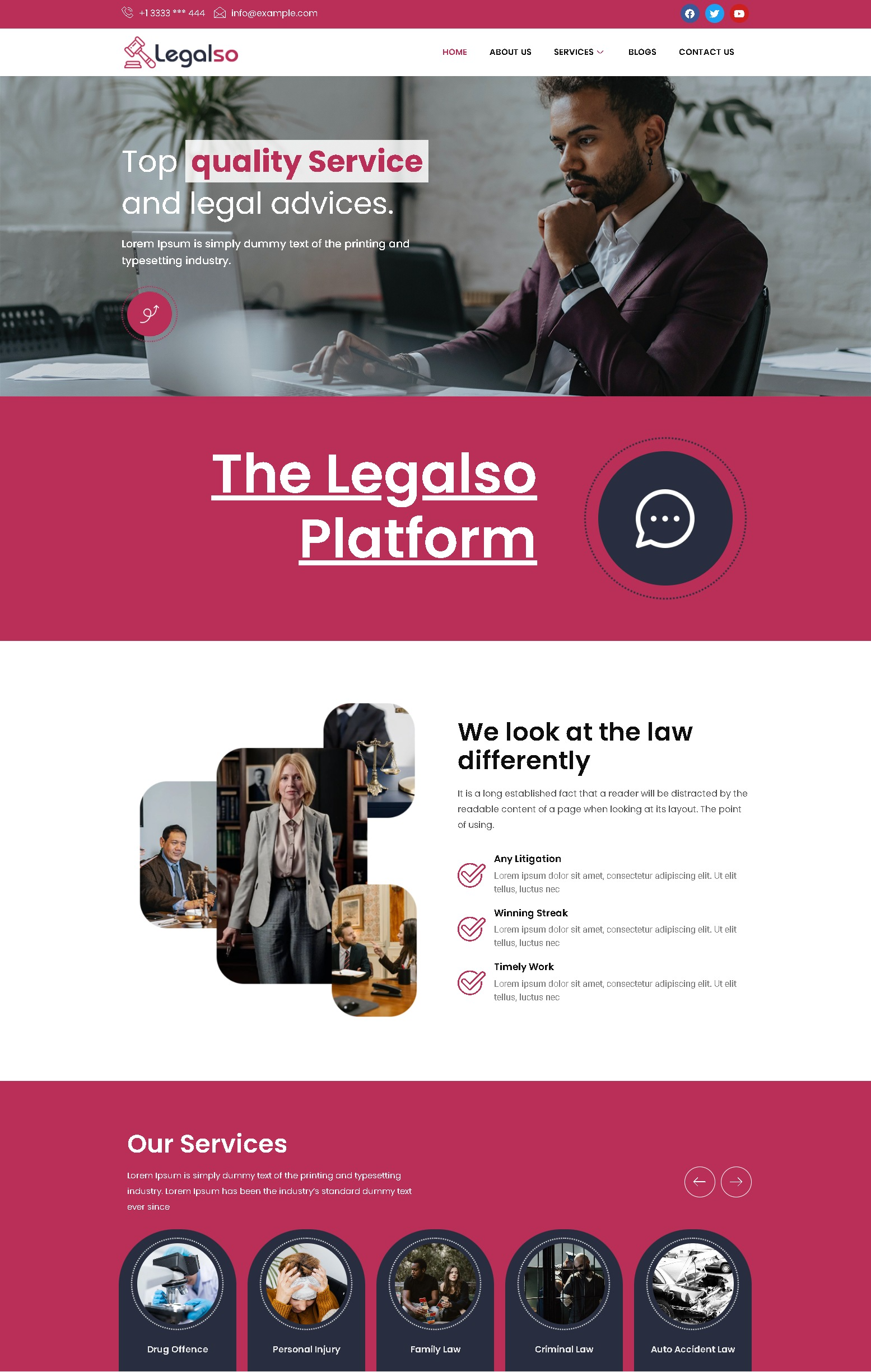 Legalso   law firm and legal attorney wordpress theme