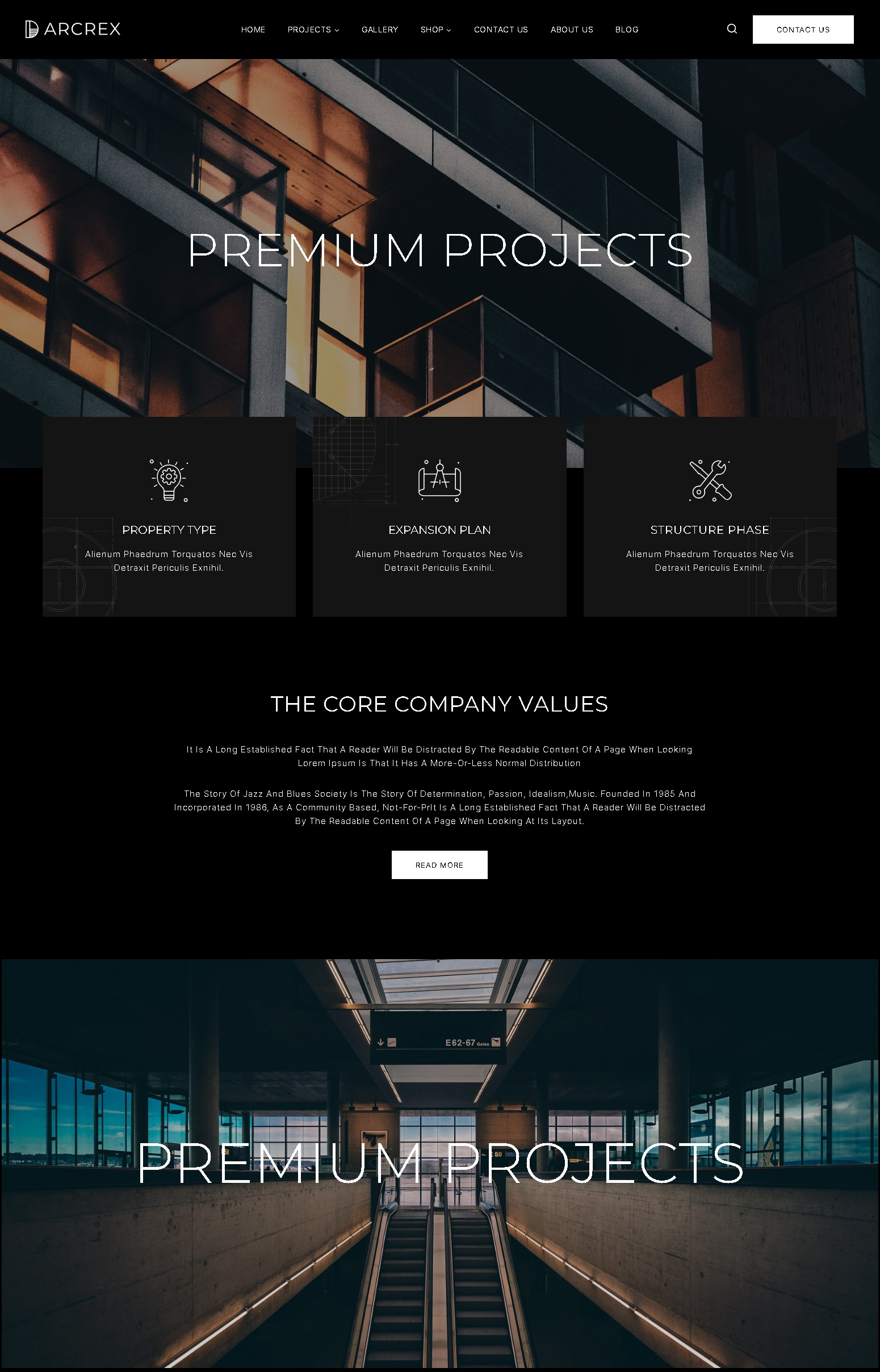 Arcrex architecture and interior design wordpress theme