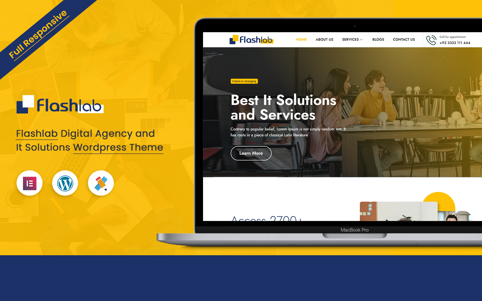 Flashlab digital agency and it solutions wordpress theme