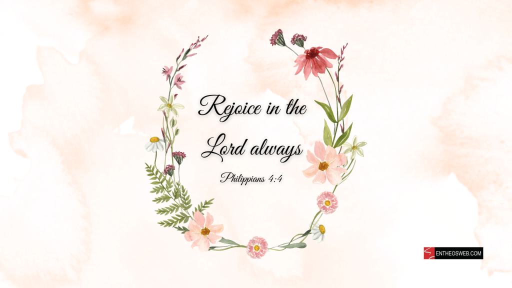 Christian desktop wallpaper   rejoice in the lord always