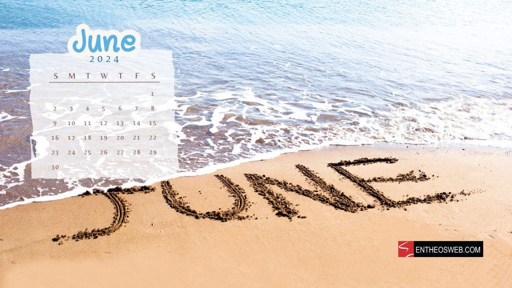June 2024 desktop wallpaper calendar