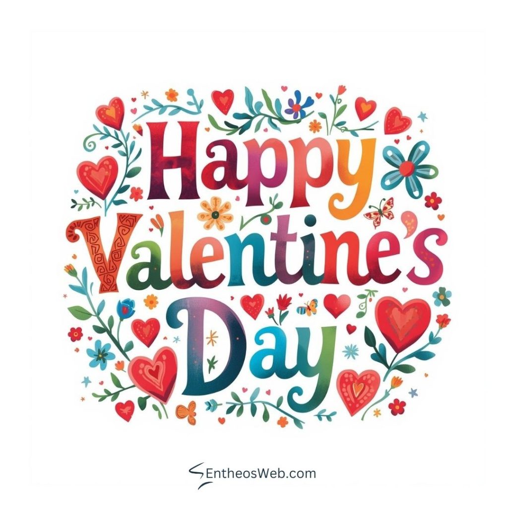 Happy valentine's Day colorful