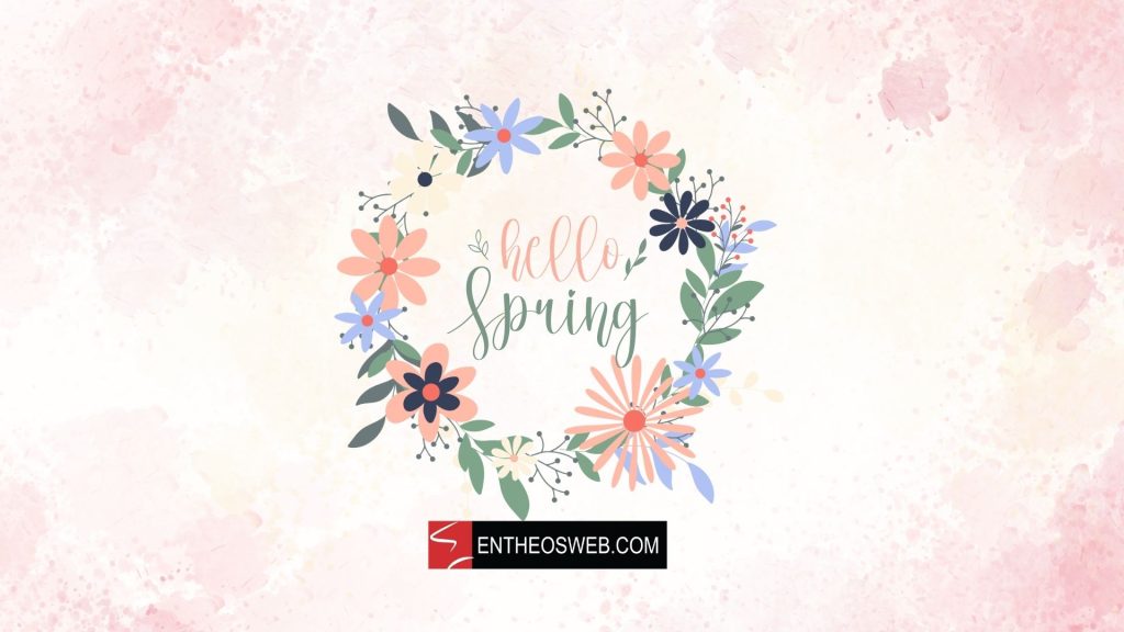 Hello spring desktop wallpaper